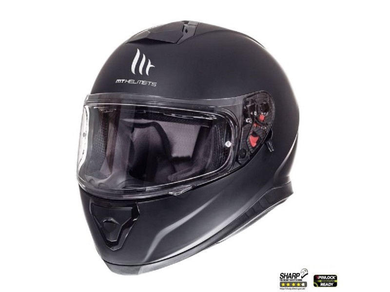 Casca integrala motociclete MT Thunder III SV negru mat (ochelari soare integrati Casca integrala motociclete MT Thunder III SV negru mat (ochelari soare integrati