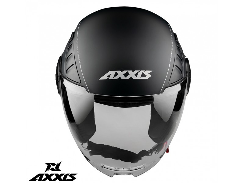 Casca Axxis model Metro S A1 negru lucios (open face) - omologare noua ECE 22.06