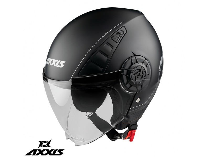 Casca Axxis model Metro S A1 negru mat (open face) - omologare noua ECE 22.06