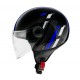 Casca MT Street Scope D7 albastru lucios (open face)