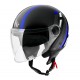 Casca MT Street Scope D7 albastru lucios (open face)