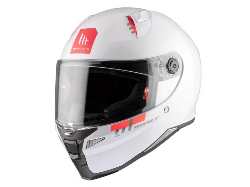 Casca integrala MT Revenge 2 S A0 alb lucios - omologare noua ECE 22.06