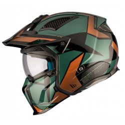 Casca MT Streetfighter SV S P1R A9 verde lucios (ochelari soare integrati) - masca (protectie) barbie si cozoroc detasabile Casca MT Streetfighter SV S P1R A9 verde lucios (ochelari soare integrati) - masca (protectie) barbie si cozoroc detasabile