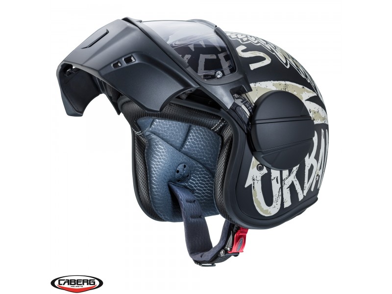 Casca Caberg model Ghost Nuke D5 negru/gri mat - fibra de sticla
