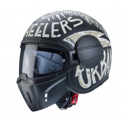 Casca Caberg model Ghost Nuke D5 negru/gri mat - fibra de sticla