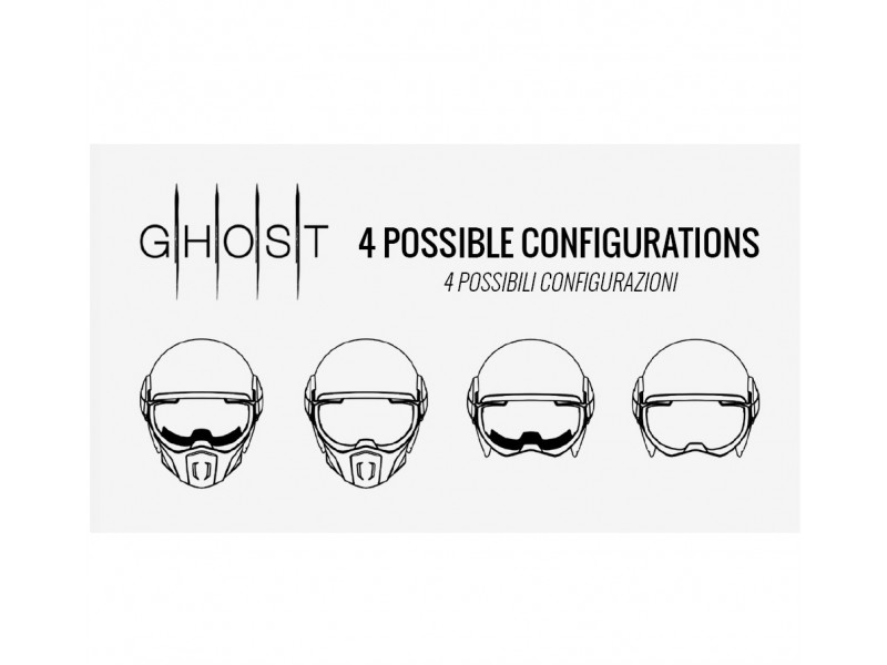 Casca Caberg model Ghost verde military mat - fibra de sticla