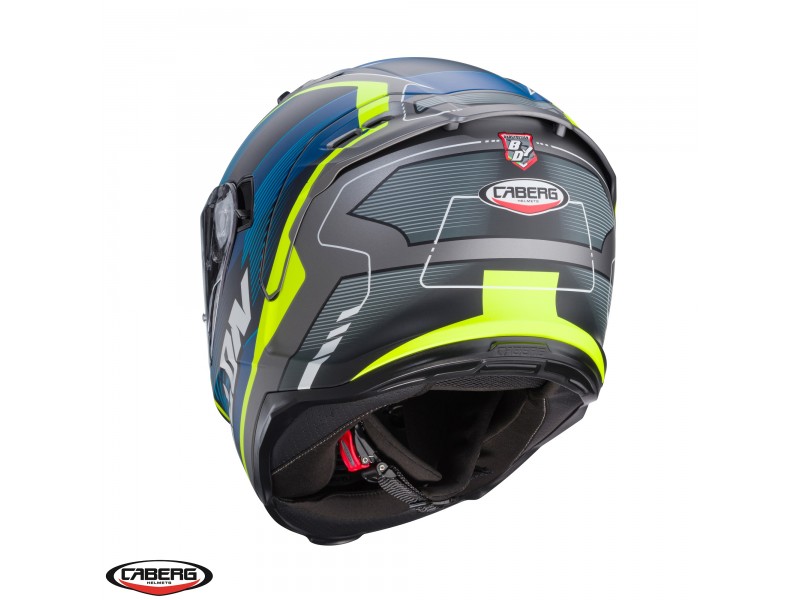 Casca integrala Caberg model Avalon X SV Optic L8 gri/albastru/galben fluor mat Pinlock ready Casca integrala Caberg model Avalon X SV Optic L8 gri/albastru/galben fluor mat Pinlock ready