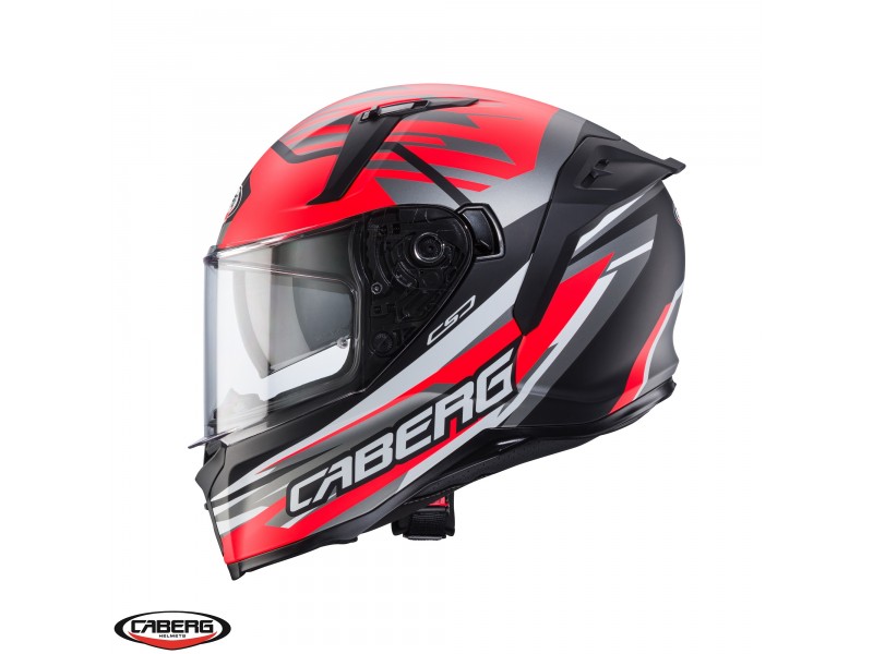 Casca integrala Caberg model Avalon X SV Kira L7 negru/gri/rosu fluor mat Pinlock ready Casca integrala Caberg model Avalon X SV Kira L7 negru/gri/rosu fluor mat Pinlock ready