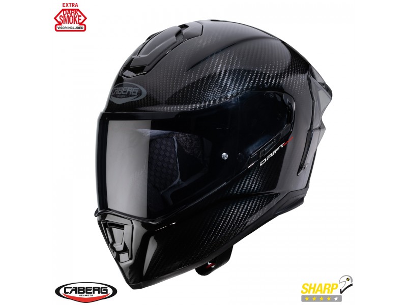 Casca integrala Caberg model Drift Evo Carbon Pro Pinlock ready - lentila Pinlock + viziera fumurie incluse Casca integrala Caberg model Drift Evo Carbon Pro Pinlock ready - lentila Pinlock + viziera fumurie incluse