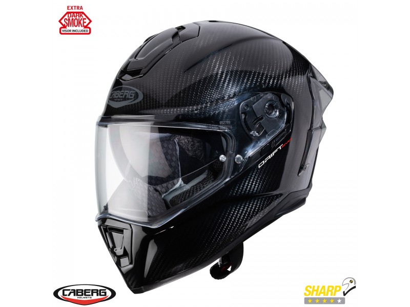 Casca integrala Caberg model Drift Evo Carbon Pro Pinlock ready - lentila Pinlock + viziera fumurie incluse Casca integrala Caberg model Drift Evo Carbon Pro Pinlock ready - lentila Pinlock + viziera fumurie incluse