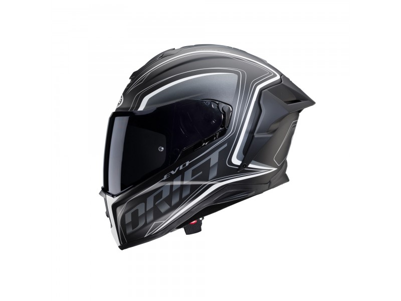 Casca integrala Caberg model Drift Evo SV Integra I0 negru/antracit/alb mat Pinlock ready - lentila Pinlock inclusa