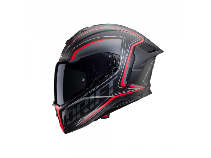 Casca integrala Caberg model Drift Evo SV Integra H9 negru antracit rosu fluor mat Pinlock ready - lentila Pinlock inclusa