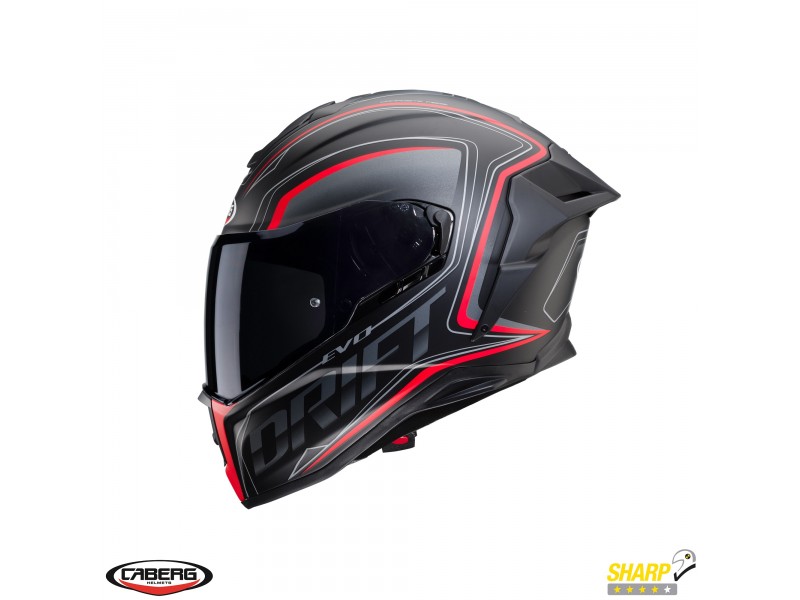 Casca integrala Caberg model Drift Evo SV Integra H9 negru antracit rosu fluor mat Pinlock ready - lentila Pinlock inclusa Casca integrala Caberg model Drift Evo SV Integra H9 negru antracit rosu fluor mat Pinlock ready - lentila Pinlock inclusa