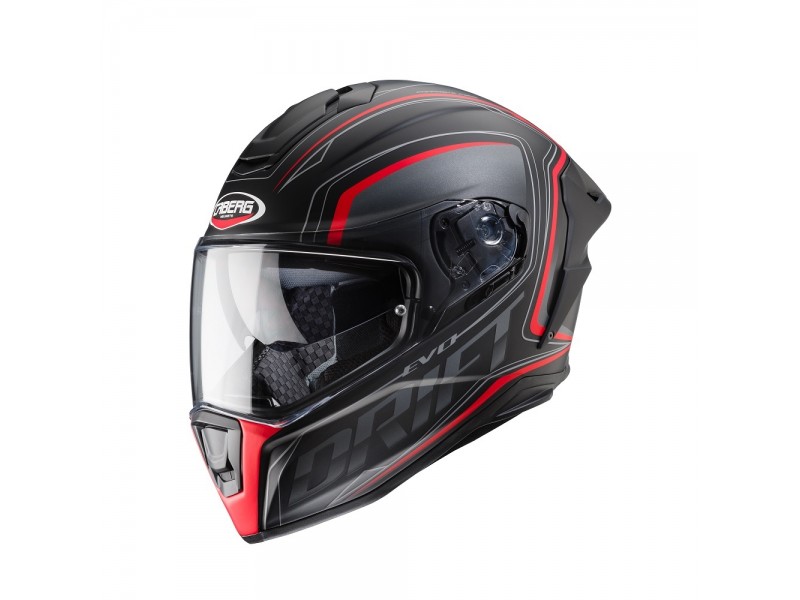 Casca integrala Caberg model Drift Evo SV Integra H9 negru antracit rosu fluor mat Pinlock ready - lentila Pinlock inclusa