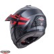 Casca modulabila (flip-up)/adventure Caberg model Tourmax X SV Sarabe L2 gun metal (titanium)/negru/rosu mat Pinlock ready - lentila Pinlock inclusa Casca modulabila (flip-up)/adventure Caberg model Tourmax X SV Sarabe L2 gun metal (titanium)/negru/rosu mat Pinlock ready - lentila Pinlock inclusa