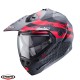 Casca modulabila (flip-up)/adventure Caberg model Tourmax X SV Sarabe L2 gun metal (titanium)/negru/rosu mat Pinlock ready - lentila Pinlock inclusa Casca modulabila (flip-up)/adventure Caberg model Tourmax X SV Sarabe L2 gun metal (titanium)/negru/rosu mat Pinlock ready - lentila Pinlock inclusa