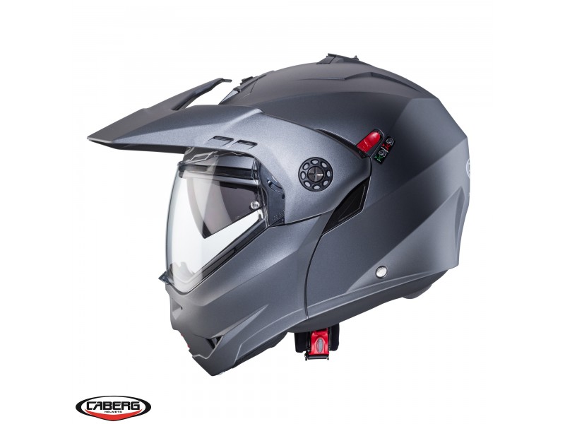 Casca modulabila (flip-up)/adventure Caberg model Tourmax X SV gun metal (titanium) mat Pinlock ready - lentila Pinlock inclusa Casca modulabila (flip-up)/adventure Caberg model Tourmax X SV gun metal (titanium) mat Pinlock ready - lentila Pinlock inclusa