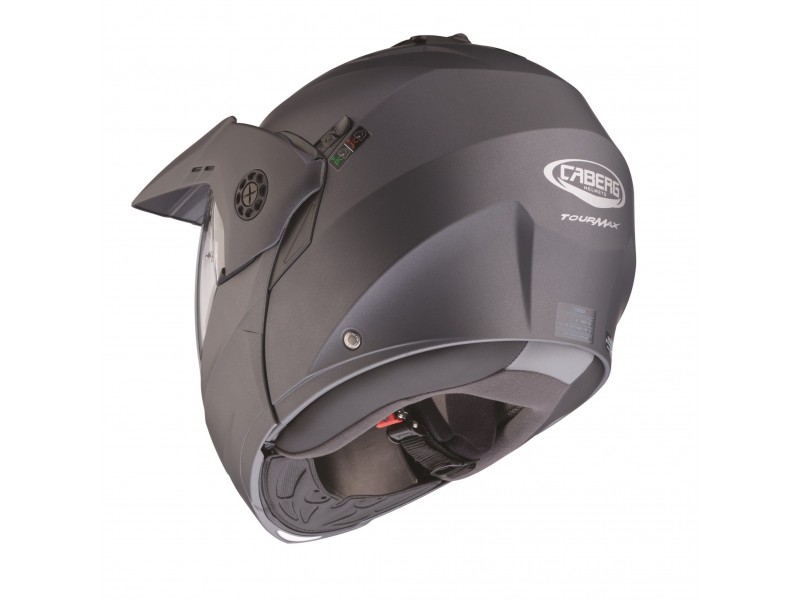 Casca modulabila (flip-up)/adventure Caberg model Tourmax X SV gun metal (titanium) mat Pinlock ready - lentila Pinlock inclusa
