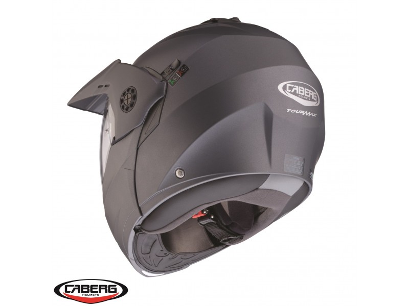 Casca modulabila (flip-up)/adventure Caberg model Tourmax X SV gun metal (titanium) mat Pinlock ready - lentila Pinlock inclusa Casca modulabila (flip-up)/adventure Caberg model Tourmax X SV gun metal (titanium) mat Pinlock ready - lentila Pinlock inclusa