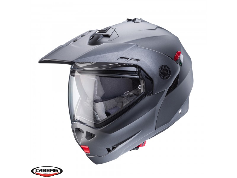 Casca modulabila (flip-up)/adventure Caberg model Tourmax X SV gun metal (titanium) mat Pinlock ready - lentila Pinlock inclusa Casca modulabila (flip-up)/adventure Caberg model Tourmax X SV gun metal (titanium) mat Pinlock ready - lentila Pinlock inclusa