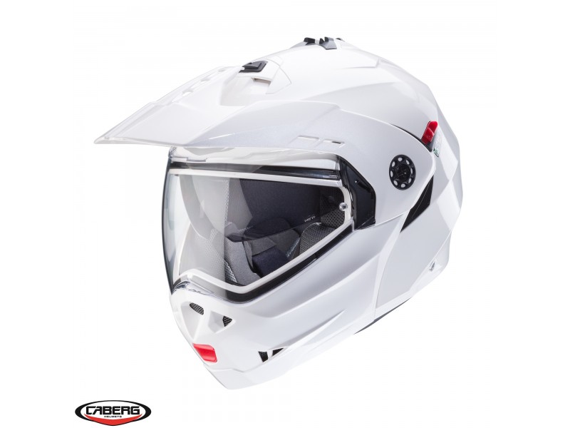 Casca modulabila (flip-up)/adventure Caberg model Tourmax X SV alb metalic lucios Pinlock ready - lentila Pinlock inclusa Casca modulabila (flip-up)/adventure Caberg model Tourmax X SV alb metalic lucios Pinlock ready - lentila Pinlock inclusa