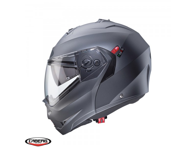 Casca modulabila (flip-up) Caberg model Duke X SV gun metal (titanium) mat Pinlock ready - lentila Pinlock inclusa Casca modulabila (flip-up) Caberg model Duke X SV gun metal (titanium) mat Pinlock ready - lentila Pinlock inclusa