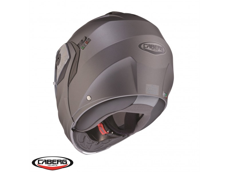 Casca modulabila (flip-up) Caberg model Duke X SV gun metal (titanium) mat Pinlock ready - lentila Pinlock inclusa Casca modulabila (flip-up) Caberg model Duke X SV gun metal (titanium) mat Pinlock ready - lentila Pinlock inclusa