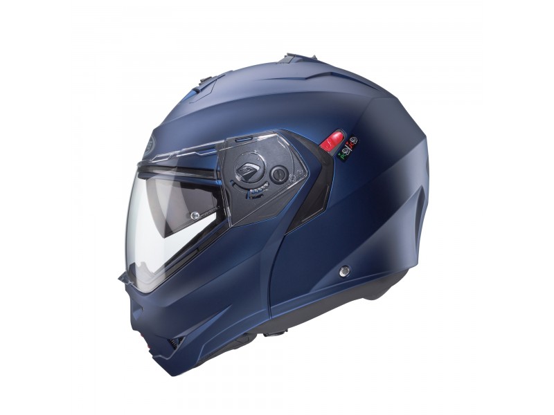 Casca modulabila (flip-up) Caberg model Duke X SV albastru mat Yama Pinlock ready - lentila Pinlock inclusa