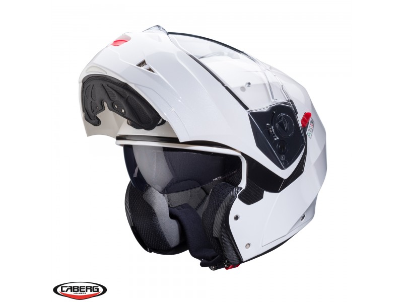 Casca modulabila (flip-up) Caberg model Duke X SV alb metalic lucios Pinlock ready - lentila Pinlock inclusa Casca modulabila (flip-up) Caberg model Duke X SV alb metalic lucios Pinlock ready - lentila Pinlock inclusa