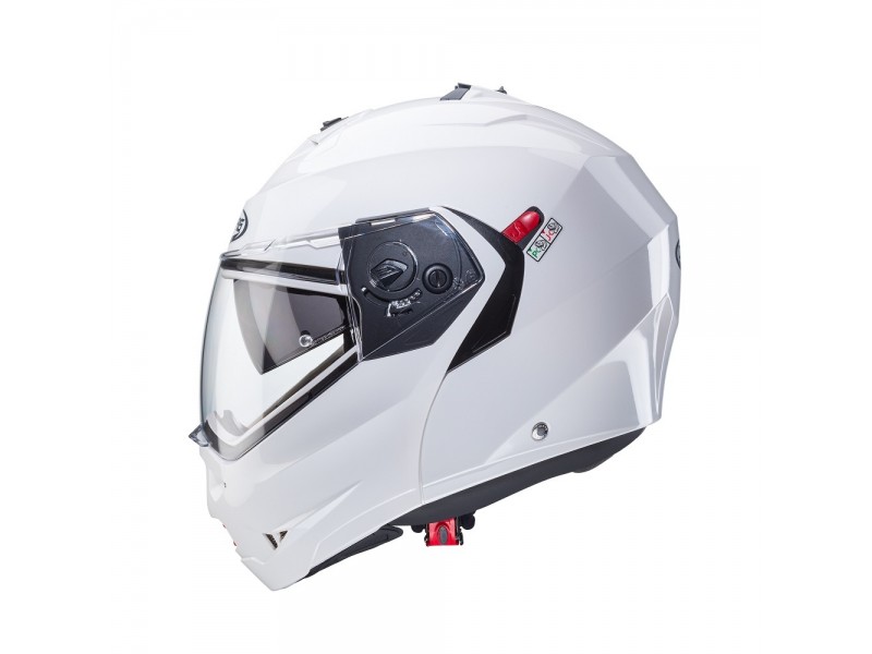 Casca modulabila (flip-up) Caberg model Duke X SV alb metalic lucios Pinlock ready - lentila Pinlock inclusa