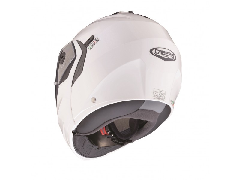 Casca modulabila (flip-up) Caberg model Duke X SV alb metalic lucios Pinlock ready - lentila Pinlock inclusa