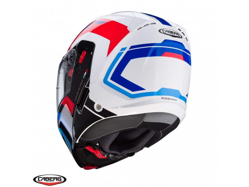 Casca modulabila (flip-up) Caberg model Horus X Road M6 alb/rosu/albastru lucios Pinlock ready - lentila Pinlock inclusa Casca modulabila (flip-up) Caberg model Horus X Road M6 alb/rosu/albastru lucios Pinlock ready - lentila Pinlock inclusa