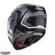 Casca modulabila (flip-up) Caberg model Horus X Road M4 negru/gun metal (titanium)/alb mat Pinlock ready - lentila Pinlock inclusa