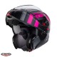 Casca modulabila (flip-up) Caberg model Horus X Road M1 gun metal (titanium)/negru/fuchsia (roz) mat Pinlock ready - lentila Pinlock inclusa Casca modulabila (flip-up) Caberg model Horus X Road M1 gun metal (titanium)/negru/fuchsia (roz) mat Pinlock ready - lentila Pinlock inclusa