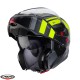 Casca modulabila (flip-up) Caberg model Horus X Road L1 gun metal (titanium)/negru/galben fluor mat Pinlock ready - lentila Pinlock inclusa