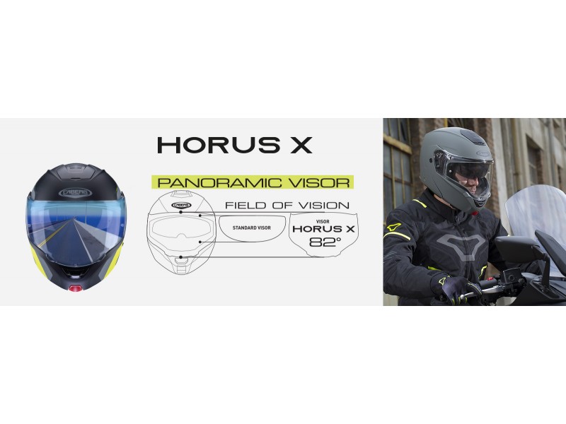 Casca modulabila (flip-up) Caberg model Horus X alb metalic lucios Pinlock ready - lentila Pinlock inclusa Casca modulabila (flip-up) Caberg model Horus X alb metalic lucios Pinlock ready - lentila Pinlock inclusa