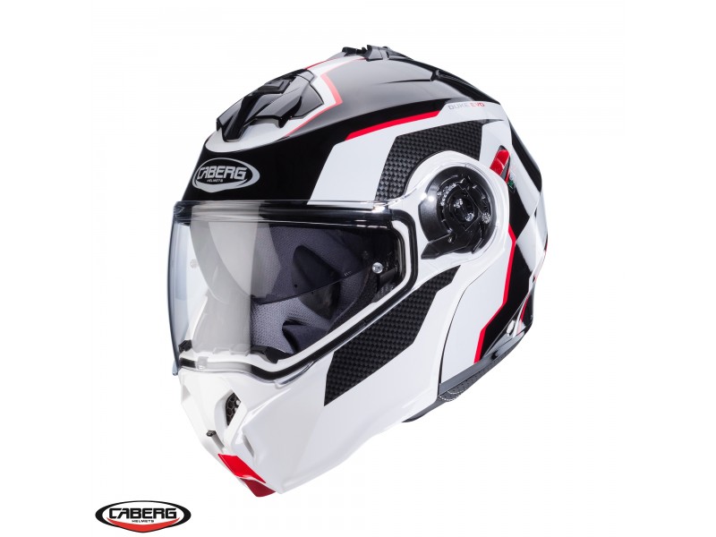 Casca modulabila (flip-up) Caberg model Duke Evo Move M3 SV negru/alb/rosu lucios Pinlock ready – lentila Pinlock inclusa Casca modulabila (flip-up) Caberg model Duke Evo Move M3 SV negru/alb/rosu lucios Pinlock ready – lentila Pinlock inclusa
