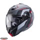 Casca modulabila (flip-up) Caberg model Duke Evo Move L2 SV gun metal (titanium)/negru/rosu mat Pinlock ready - lentila Pinlock inclusa