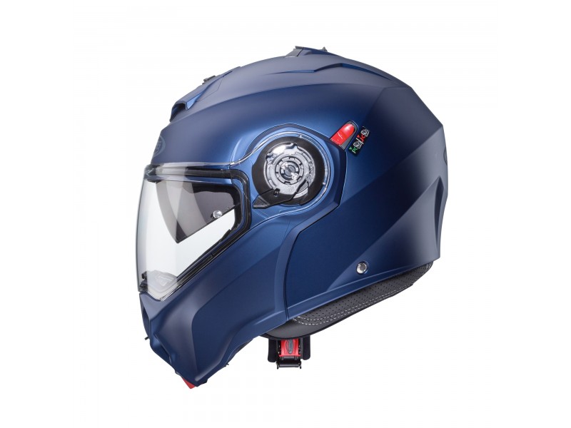 Casca modulabila (flip-up) Caberg model Duke Evo SV albastru mat Yama Pinlock ready - lentila Pinlock inclusa