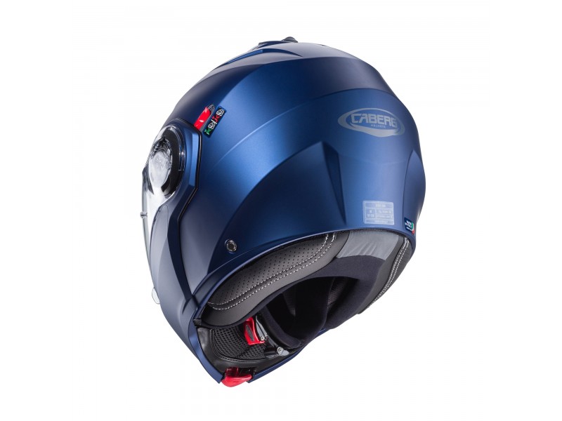 Casca modulabila (flip-up) Caberg model Duke Evo SV albastru mat Yama Pinlock ready - lentila Pinlock inclusa