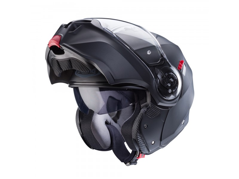 Casca modulabila (flip-up) Caberg model Duke Evo SV negru mat Pinlock ready - lentila Pinlock inclusa