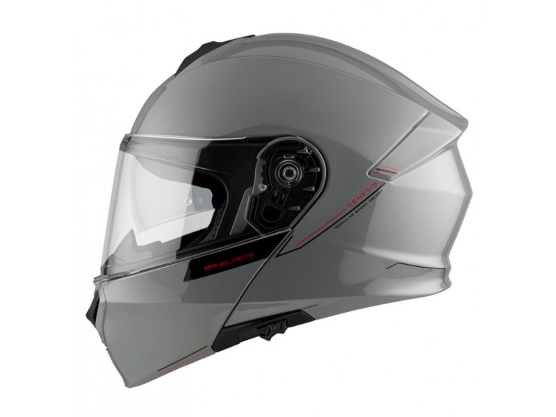 Casca modulabila MT Genesis SV A12 gri lucios Pinlock ready - omologare noua ECE 22.06