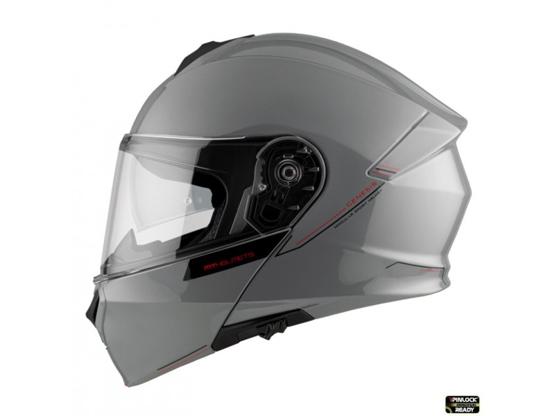 Casca modulabila MT Genesis SV A12 gri lucios Pinlock ready - omologare noua ECE 22.06 Casca modulabila MT Genesis SV A12 gri lucios Pinlock ready - omologare noua ECE 22.06