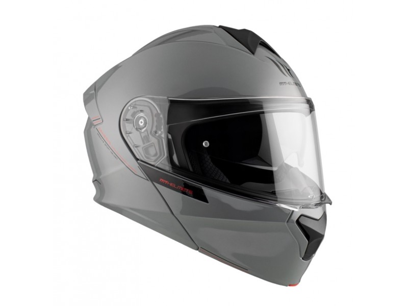 Casca modulabila MT Genesis SV A12 gri lucios Pinlock ready - omologare noua ECE 22.06