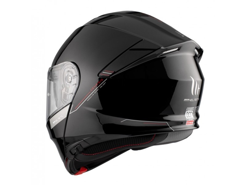 Casca modulabila MT Genesis SV A1 negru lucios Pinlock ready - omologare noua ECE 22.06