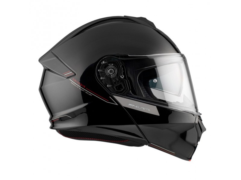 Casca modulabila MT Genesis SV A1 negru lucios Pinlock ready - omologare noua ECE 22.06