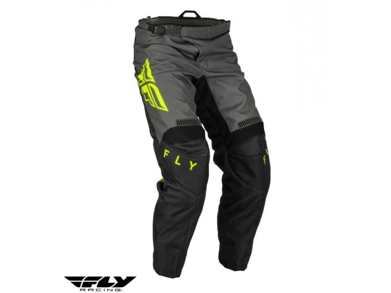 Pantaloni motociclete cross-enduro Fly Racing model F-16 culoare: negru/galben fluor