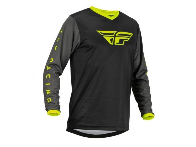 Tricou (bluza) cross-enduro Fly Racing model F-16 culoare: negru/galben fluor Tricou (bluza) cross-enduro Fly Racing model F-16 culoare: negru/galben fluor