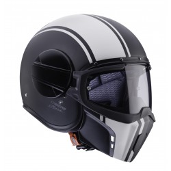 Casca Caberg model Ghost Legend negru/alb mat - fibra de sticla