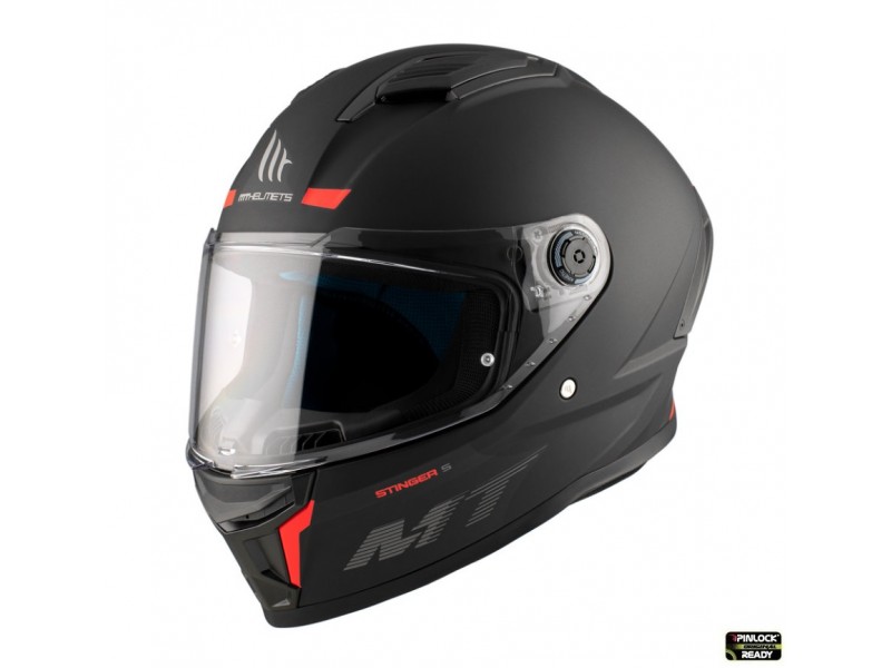 Casca integrala MT Stinger 2 A1 negru mat - tip viziera: MT-V-28B Casca integrala MT Stinger 2 A1 negru mat - tip viziera: MT-V-28B
